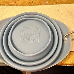 Kurgo Travel-Friendly Dog Bowl in Light Blue